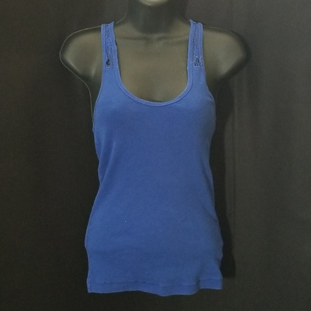 Blue Size Medium Racerback Tank Top